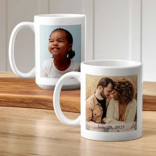 Vista 9 de Let's Make Memories Taza con foto personalizada, taza de café personalizada, tu foto, para cualquier ocasión, cumpleaños, para él, para ella