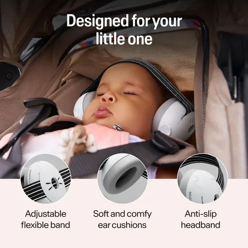 Vista 3 de Alpine Muffy - Protección de oídos para bebés y niños pequeños de hasta 36 meses, certificado CE y ANSI, orejeras con reducción de ruido, cómodos