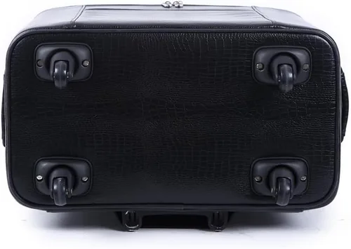Vista 3 de P60921 Case Deluxe Hardside Spinner Roller Bag 15x12x14.5 para la mayoría de los sergers, Negro -, Bolsa de rodillos
