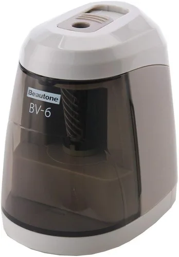Vista 9 de Button Japan BV-6 - Sacapuntas eléctrico, funciona con pilas, color negro