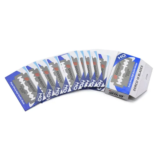 Vista 4 de Dorco Platinum ST300 - Cuchillas de afeitar de acero inoxidable, paquete de 10 hojas