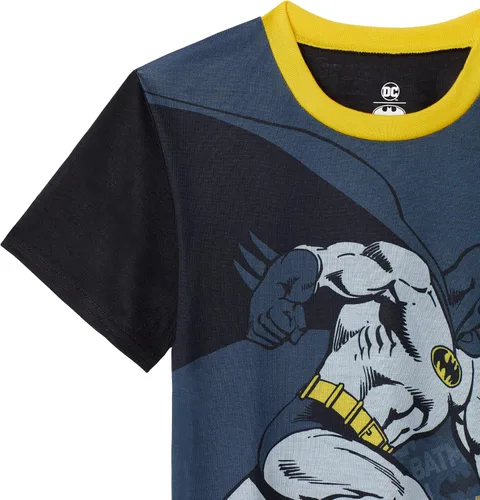 Vista 2 de BATMAN Pijamas para niños Conjunto de ropa de dormir de 4 piezas para niños, pantalones de pijama y camisas de dormir para niños grandes y niños