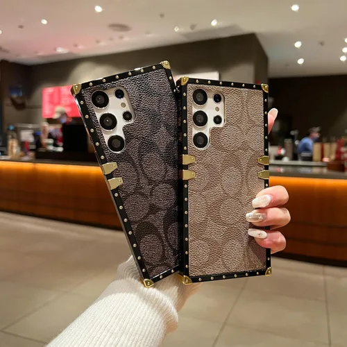 Vista 5 de Funda protectora anticaídas diseñada para Samsung Galaxy S23 Ultra de 6.8 pulgadas (marrón)