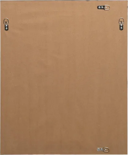 Vista 6 de DesignOvation Bosc - Espejo de pared rectangular decorativo enmarcado, 22 x 28 pulgadas, blanco, espejo de tocador rectangular de transición
