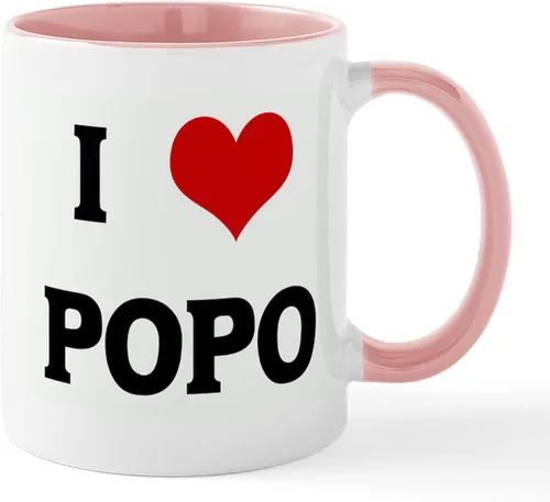 Vista 6 de CafePress I Love POPO - Taza de café de cerámica de 11 oz (11.0 fl oz)