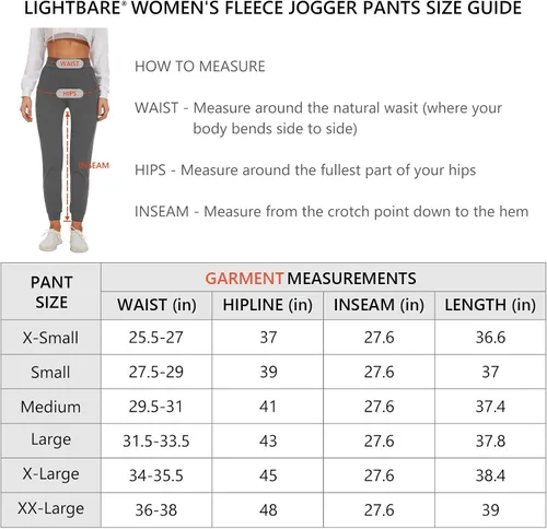 Vista 3 de Lightbare Pantalones deportivos con forro polar para mujer, elásticos, resistentes al agua, con bolsillos para el invierno atlético