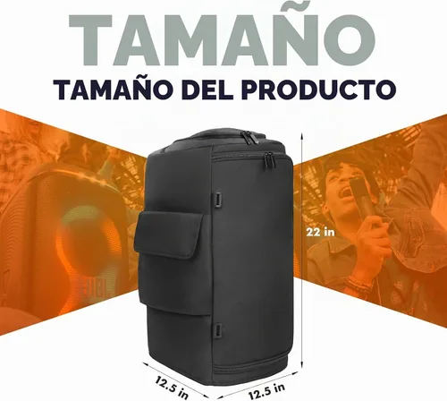 Vista 3 de Funda para altavoz compatible con JBL PartyBox 120/PartyBox 110