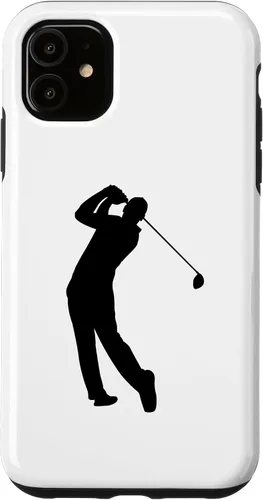 Vista 5 de iPhone 14 Golf Player Golfista con Golf Club Golf Sport Case