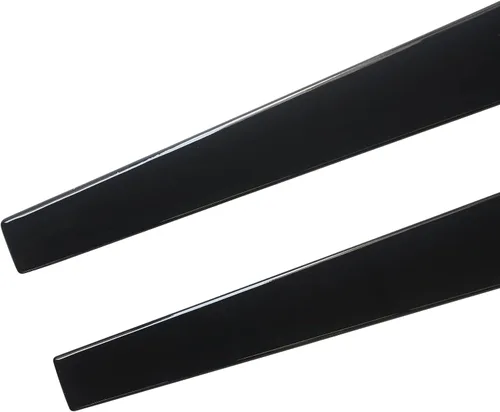 Vista 7 de NINTE Falda lateral para Chevrolet Chevy Corvette C8 5VM estilo Rocker Panel brillante ABS pintado de ABS negro brillante protector de línea
