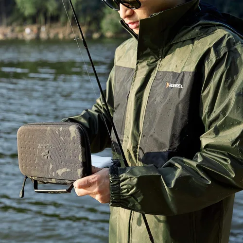 Vista 7 de Rodeel Traje impermeable de pesca para hombres (chaqueta de equipo de lluvia y traje de pantalón)