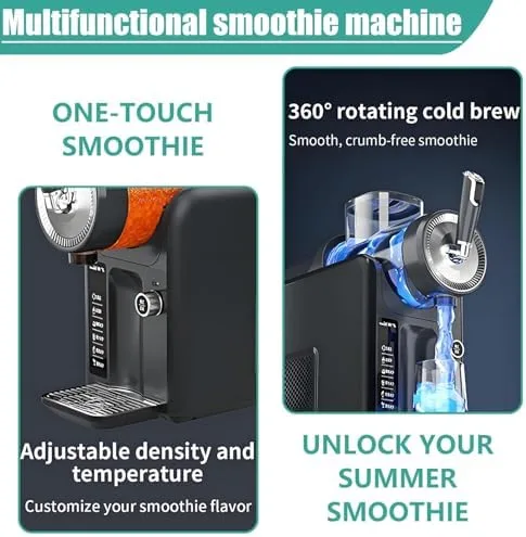Vista 4 de Máquina automática de granizado de 8 litros, máquina giratoria de 360° con panel de alta definición, múltiples funciones preestablecidas