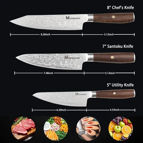 Vista 9 de Cuchillo de chef de 6 pulgadas, cuchillos de cocina, deshuesado de acero inoxidable alemán de alto carbono, cuchillo profesional para carne, aves