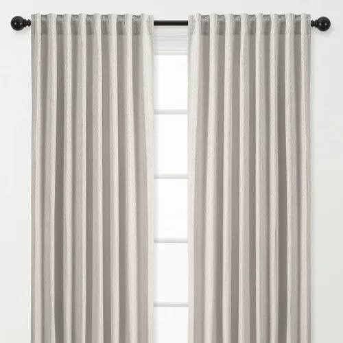 Vista 17 de Chanasya - Paneles de cortina con textura en relieve para sala de estar, dormitorio, ventana, patio, oficina, sala de estar. Cortinas para oscurecer