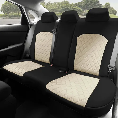 Vista 3 de FH Group Fundas de asiento de automóvil de ajuste personalizado específicamente hechas para Kia Forte 2019-2022, fundas de asiento de automóvil