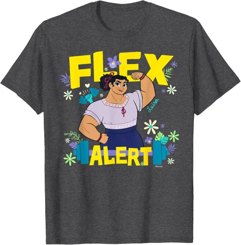 Vista 30 de Disney Encanto Luisa Madrigal Flex Alert Camiseta, Negro