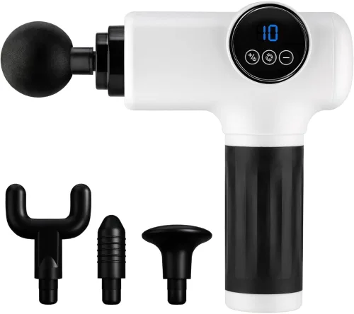 Vista 10 de SPA SCIENCES - SmartGun Elite - Masajeador terapéutico de percusión de tejido profundo - para dolor muscular - con cabezales intercambiables, 10