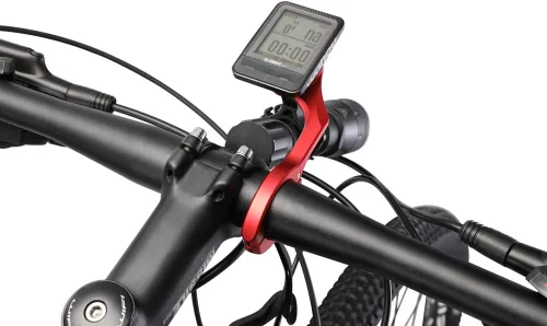 Vista 2 de Montaje combinado frontal exterior, soporte de manillar de bicicleta para Wahoo Elemnt, Elemnt Bolt, Elemnt Mini, cámara de acción deportiva y luces