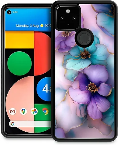 Vista 319 de Compatible con Google Pixel 4A 5G Mobile Case Creative Acrylic Back Panel Silicona Edge Case Slim Protección Especialmente para Google Pixel 4A 5G