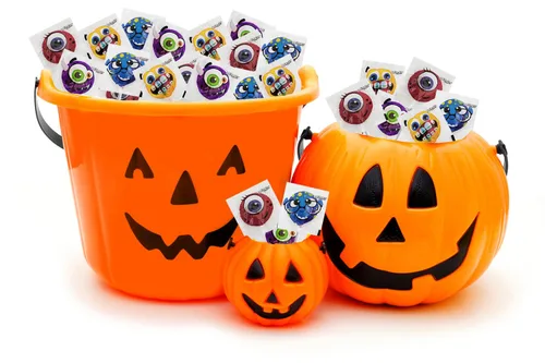 Vista 8 de Fruidles - Paleta de monstruo de Halloween, 20 unidades, dulces de monstruo variedad, ideal para rellenos de bolsas de golosinas de Halloween