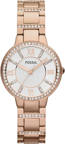 Vista 18 de Fossil Women's Virginia Quartz Stainless Steel Three-Hand Watch