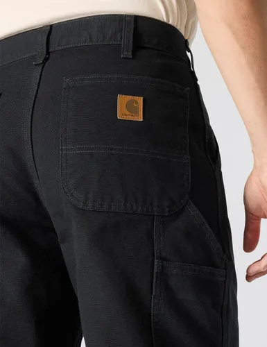 Vista 5 de Carhartt Pantalón de trabajo utilitario de lona lavada de corte holgado para hombre Negro