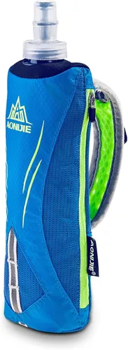 Vista 22 de TRIWONDER Botellas de agua plegables de poliuretano termoplástico sin BPA, frasco plegable para mochila de hidratación - Ideal para correr