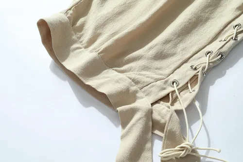 Vista 5 de Pantalones cortos de pirata para hombre, pantalones de disfraz renacentista, pantalones retro medievales, pantalones cortos vikingos