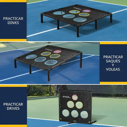 Vista 2 de Pro Pickleball Target Net – Equipo de práctica de pickle ball y juegos sociales, sistema de objetivo, práctica de almohadilla de inmersión