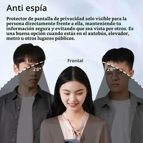 Vista 7 de Pokolan Protector de pantalla de privacidad diseñado para iPhone 11 Pro Max Negro