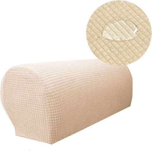 Vista 10 de Fundas repelentes al agua para reposabrazos de sofá, tela elástica de elastano, antideslizante, protector de muebles, fundas para sillón reclinable