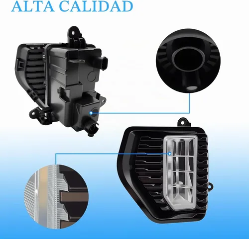 Vista 7 de Luces antiniebla LED para parachoques delantero, para GMC Sierra 1500 2019-2022, lámparas de conducción con interruptor y arnés de cableado, par