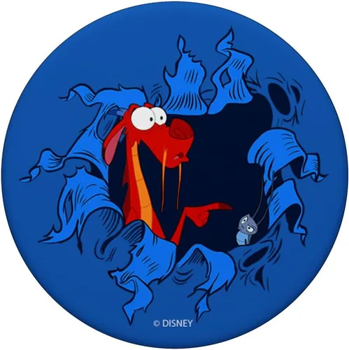 Vista 3 de Disney Mulan Mushu & CRI-Kee PopSockets PopGrip adhesivo PopGrip