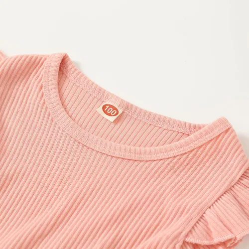 Vista 2 de LYQTloml Vestidos de bebé niña con volantes de manga larga con lazo entretejido floral princesa tutú faldas ropa para niñas pequeñas