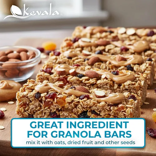 Vista 6 de Kevala Mantequilla de almendras prémium cremosa, sin lácteos, cubo de 7 libras Spread for Pancakes and Waffles, Nutty Ingredient for Vegan Snacks