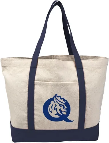Vista 165 de Campus Lab Bolsa de lona con logotipo primario colegiado con bolsillo externo, bolsa de hombro reutilizable para ir de compras, playa Águilas A&m