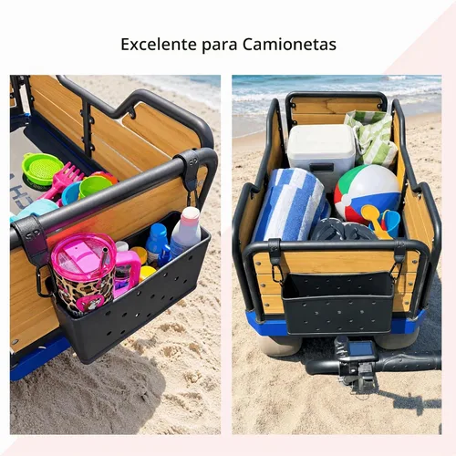 Vista 3 de Stroll Pouch - Organizador de cochecito de bebé de EVA impermeable con correa para el hombro, personalizable como una bolsa Bogg, organizador