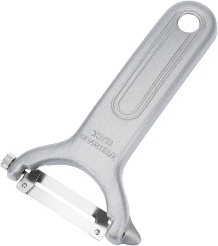 Vista 3 de Westmark Pelador con cuchillas dentadas de 2 filos, ideal para pelar tomate, kiwi, mango, pimientos y más, diestros y zurdos, acero inoxidable Hoja