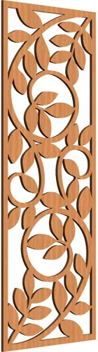 Vista 62 de 9 3/8"W x 24 3/8"H x 1/4"T Utica Decorativo Fretwork Madera Paneles de Pared, Abedul