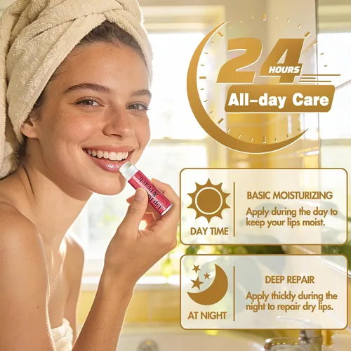 Vista 6 de RBUGR Bálsamo labial a granel, 126 unidades, bálsamo labial hidratante orgánico natural con 12 sabores para labios agrietados, paquete a granel
