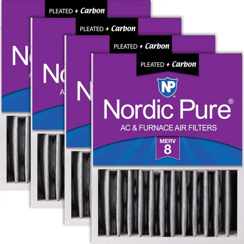 Vista 32 de Nordic Pure 16 x 20 x 5 (tamaño real: 15 7/8 x 19 5/8 x 4 3/8) Honeywell Filtros de aire de repuesto Merv 8 Plus Carbon 1 paquete
