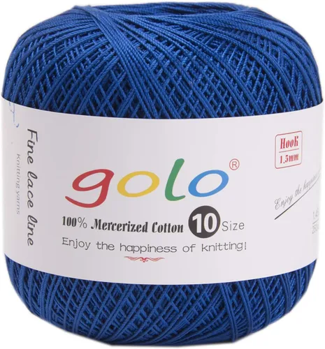 Vista 105 de Golo - 3 bolas de hilo de ganchillo tamaño 10, hilo de crochet para tejer a mano 102