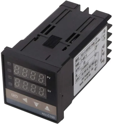Vista 2 de Fafeicy 32.0-752.0 °F Digital LED PID controlador de temperatura Kit de termostato Kit de controlador de temperatura AC 110V-240V para controlar