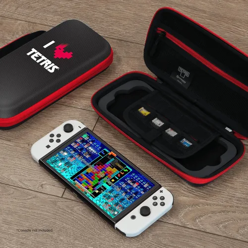 Vista 5 de Hyperkin Official Tetris EVA Hard Shell Carrying Case for Switch OLED ModelNintendo Switch(Heart Drop)
