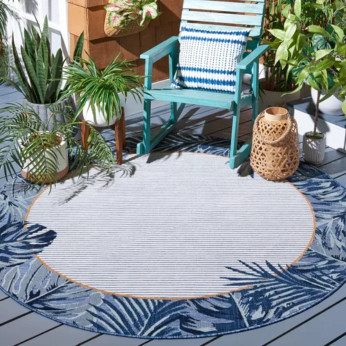 Vista 7 de SAFAVIEH Cabana Collection - Alfombra de pasillo, 2 x 9 pies, diseño tropical, no desprende pelusa y de fácil cuidado, para interiores y exteriores