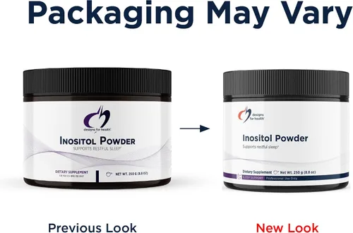 Vista 4 de Designs for Health Inositol Powder - Suplemento puro de inositol de 700 mg para ayudar a promover la relajación + la salud hormonal femenina - Sin
