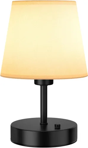 Vista 10 de Lámpara de mesa recargable inalámb EppieBasic: carga rápida, luz cálida de 2700 K de Larga duración, diseño Vintage pequeño dorado para sala