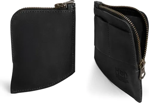 Vista 9 de Hide & Drink, Billetera de bolsillo EDC, organizador de efectivo curvado, soporte para tarjetas frontal delgado, clip para dinero, cuero de grano