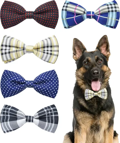 Vista 14 de PET SHOW Paquete de 8 pajaritas a cuadros para perros pequeños