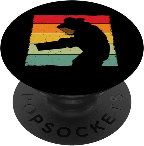 Vista 6 de Beekeeper Accessories Beekeeping Gloves Retro Bees PopSockets MagSafe PopGrip for iPhone