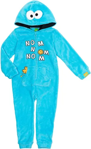 Vista 2 de Sesame Street Elmo Cookie Monster - Disfraz de cosplay con cremallera para bebé y niño pequeño